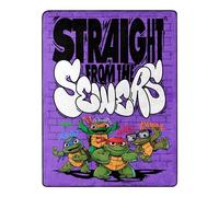 NORTHWEST Teenage Mutant Ninja Turtles - Coperta effetto seta, 116,8 x 152,4 cm, direttamente dalle fogne