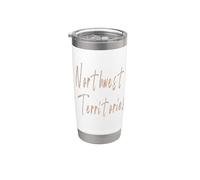 Northwest Territories Canada Vintage design elegante Bicchiere termico in acciaio inox doppia parete