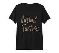 Northwest Territories Canada Vintage Design Elegante Maglietta Premium