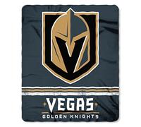 NORTHWEST The Company 1NHL031020029RET Las Vegas Golden Knight - Coperta in pile, Unisex - Adulto, Las Vegas Golden Knight - Copriletto in pile stampato, 1NHL031020029RET, Multicolore, Taglia unica
