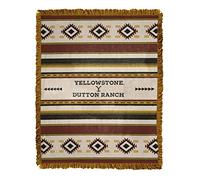 Northwest Yellowstone - Coperta in tessuto jacquard, 116,8 x 152,4 cm, motivo tribale del Montana