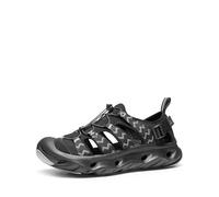 NORTIV 8 Sandali da acqua per uomini e donne con cuscino antiscivolo punta chiusa supporto arco traspirante escursionismo facile da camminare sandali, nero, 11 Women/9.5 Men