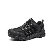 NORTIV 8 Scarpe da trekking larghe impermeabili da uomo Outdoor Trailing Trekking Camping Walking Quest, Nero/Grigio, 14 Wide