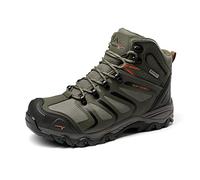 NORTIV 8 Scarponi Trekking Uomo,Esercito/Verde/Nero/Arancione,48