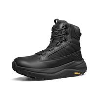 NORTIV 8 Stivali Tattici Uomo Militare Cerniera Larga | Punta larga per le dita e drop di 5mm tallone-punta: massimo comfort per lunghe ore in piedi