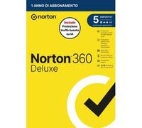 Norton 360 Deluxe 2026 | Antivirus per 5 Dispositivi Licenza di 1 Anno
