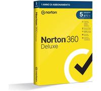 Norton 360 DELUXE, Antivirus per 5 Dispositivi, Licenza di 1 anno