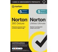 Norton 360 Deluxe con Norton Utilities Ultimate | 5 Dispositivi | 1 Anno