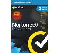 Norton 360 for Gamers 2023, Antivirus per 3 Dispositivi, Licenza di 1 anno, PC,