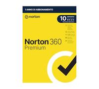 Norton 360 Premium 2025, Antivirus 10 dispositivi, 1 anno, prodotto fisico