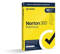 Norton 360 Premium 2025, Antivirus 10 dispositivi, 1 anno rinnovo automatico, prodotto fisico
