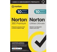 Norton 360 Premium con Norton Utilities Ultimate 2026 | 10 Dispositivi | 1 Anno