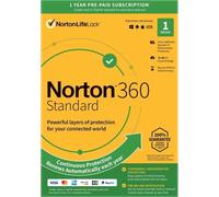 Norton 360 Standard | 1 installazione | Licenza annuale | Windows, Mac, Android e iOS