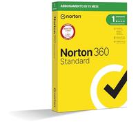 Norton 360 Standard 2025, Antivirus 1 dispositivo, 15 mesi, prodotto fisico