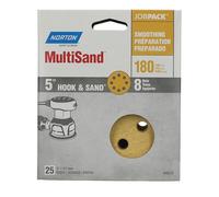 Norton 49219 12,7 cm 8 hole P180 Hook and loop Discs, 25-pack