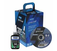 NORTON DISC.VULCAN 125 x 1,6 100 pz. + UNA COLLA