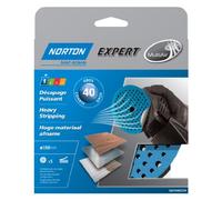 Norton - Dischi auto fissanti, ⌀ 150, grana 40 (confezione da 5)