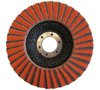 Norton - Disco lamellare, 125 x 22, grana 80, colore: Arancione