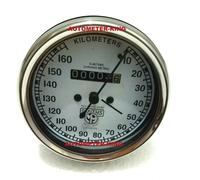 Norton Royal Enfield tachimetro 0-160 KPH White Face Smiths replica