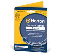 Norton Security Deluxe 2019 | 5 Devices | 1 Year | Antivirus Included | PC/Mac/iOS/Android | Activation Code by Post