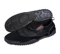 NORTY Scarpe acquatiche da uomo, taglie grandi 43-47, modello Aqua Sock Wave, impermeabili per piscina, spiaggia e sport, nero, 50.5 EU