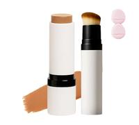 Noruno Foundation Stick,Korean Skincare Color Changing Foundation,Dual-Ended Full Coverage Hydrating Concealer Balm With Brush,Hydrating Long Lasting,Waterproof And Sweatproof (C60-C, SIZE)