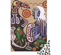 Norval Morrisseau Puzzles Di Legno 1000 Piece, DIY Jigsaw Puzzle arte for Teens, dipinto Challenging Decompression, Fun Games, Educational Toys, Puzzle Impossible museo