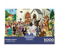 Norvegese Stave Chiesa Matrimonio Puzzle in Legno Impermeabile DIY Puzzles Da 1000 Pezzi Per Adulti Sfidanti E Rompicapo Per Decorazioni Domestiche