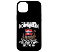 Norvegia Bandiera Barca Originale Norwegian Cruise Line Custodia per iPhone 14 Plus