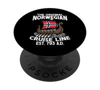 Norvegia Bandiera Barca Originale Norwegian Cruise Line PopSockets PopGrip Adesivo