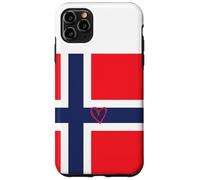 Norvegia Bandiera Norvegese Cuore Orgoglioso Heritage Giornata Nazionale Custodia per iPhone 11 Pro Max