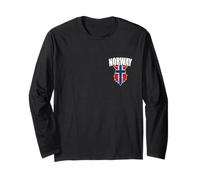 Norvegia Bandiera Norvegese Oslo Scandinavia Fiordi norvegesi vichinghi Maglia a Manica