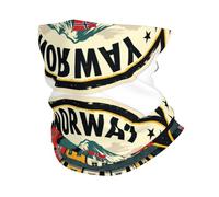 Norvegia Bergen Houses Stampa Maschera Freddo Sciarpa Ghetta Sciarpa Sciarpa Antivento Inverno Scaldacollo per Uomo e Donna