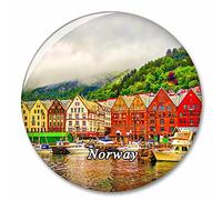 Norvegia Bergen Magnete del frigorifero Magneti decorativo Apribottiglie Tourist City Travel Souvenir Collection Regalo Forte adesivo per frigorifero