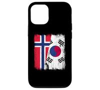 Norvegia Corea del Sud Mezza bandiera Norvegese Corea del Sud Custodia per iPhone 12/12 Pro