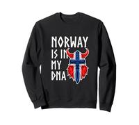 Norvegia Norvegese DNA Bandiera Oslo Scandinavia Fiordi norvegesi Felpa