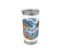 Norvegia, Scandinavo, Fiordi dell'aurora boreale, Storia vichinga Bicchiere termico in acciaio inox doppia parete