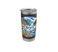 Norvegia, Scandinavo, Fiordi dell'aurora boreale, Storia vichinga Bicchiere termico in acciaio inox doppia parete