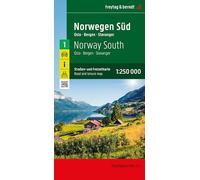 NORVEGIA SUD OSLO BERGEN STAVA n.e: Wegenkaart Schaal 1 : 250.000: AK 0655