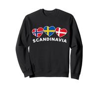 Norvegia Svezia Danimarca Scandinavia Felpa