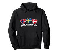 Norvegia Svezia Danimarca Scandinavia Felpa con Cappuccio