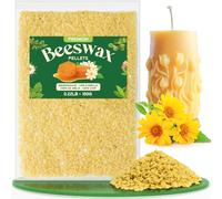 NORVENCE Cera d'api biologica per cosmetici, pastiglie di cera d'api bianca 100 g, cera per candele, cera d'api pura e naturale per la cura della pelle, balsamo per le labbra, lucidatura e lozioni