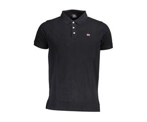 Norway 1963 Black Cotton Men Polo Shirt - L