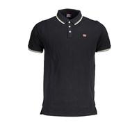 Norway 1963 Black Cotton Men Polo Shirt - M
