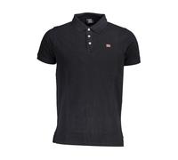 Norway 1963 Black Cotton Men Polo Shirt - M