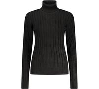 Norway 1963 Black Viscose Women's Turtleneck Sweater - XL