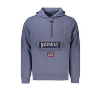 Norway 1963 Blue Cotton Men's Hooded Sweater - XL