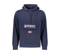 Norway 1963 Blue Cotton Men's Hooded Sweatshirt - L