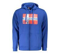 Norway 1963 Blue Cotton Men's Hooded Sweatshirt - XL