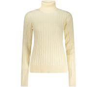 Norway 1963 White Viscose Women's Turtleneck Sweater - L